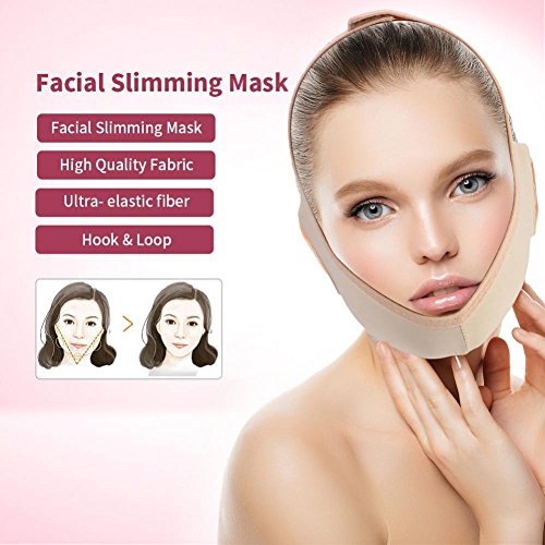 Máscara Facial adelgazante, Soporte para el Cuello Levantamiento Venda V Línea Facial Facial Doble Chin Cuidado de la Pérdida de Peso Cinturones Rostro (L)