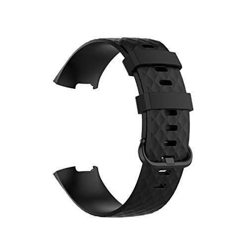 Maspen Correas Compatible para Fitbit Charge 4 Correa/Fitbit Charge 3 Correa Pulsera Reloj Silicona Banda Compatible para Fitbit Charge 4 Correas Mujeres y Hombres