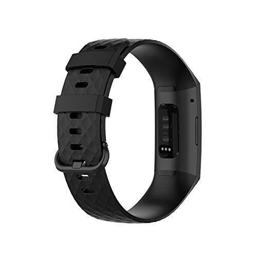 Maspen Correas Compatible para Fitbit Charge 4 Correa/Fitbit Charge 3 Correa Pulsera Reloj Silicona Banda Compatible para Fitbit Charge 4 Correas Mujeres y Hombres