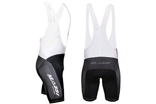 Massi C/T Massi Comp Team, Culotte Ciclismo Para Hombre, Negro, XS