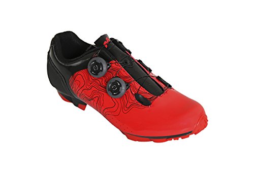 Massi MTB ERGON Red T.39, Zapatillas de Ciclismo de montaña Unisex Adulto, Rojo Rojray, 39 EU