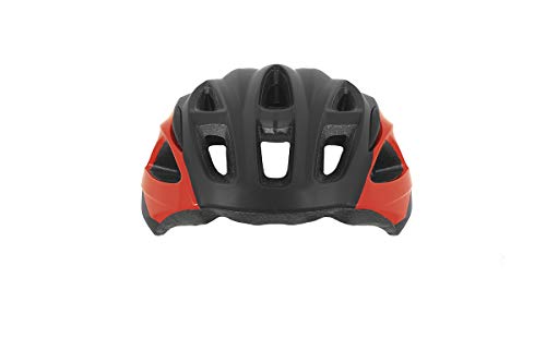 Massi Pro Casco para Bicicleta, Deportes y Aire Libre, Negro/Rojo, M