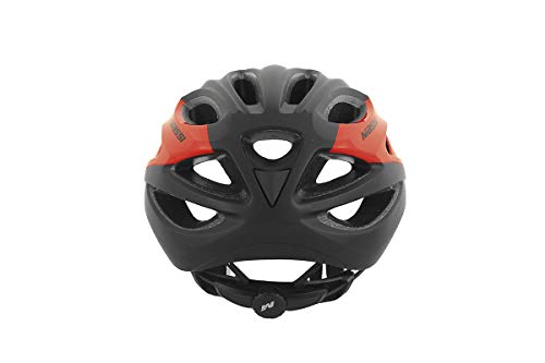 Massi Pro Casco para Bicicleta, Deportes y Aire Libre, Negro/Rojo, M