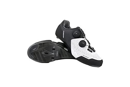 Massi Proteam Carbon, Zapatillas de Ciclismo Unisex Adulto, Blanco, 43 EU