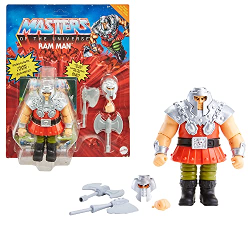 Masters of the Universe (Masters del Universo Orígenes) Figura He-Man deluxe, muñeco articulado de juguete, modelo surtido (Mattel GVL76)