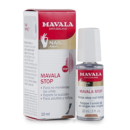 Mavala Stop Esmalte Líquido Amargo para la Uñas Mordidas | Tratamiento para dejar de Morderse las Uñas, 10 ml