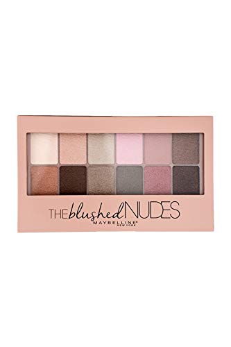 Maybelline New York EyeStudio, Paleta de Sombras de Ojos, 12 Colores, 01 Blushed Nudes