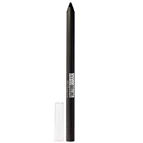 Maybelline New York, Tattoo Liner, Lápiz de Ojos Semi-permanente, Waterproof, No transferible, Tono: 900 Deep Onyx, Negro, 1.3 gr