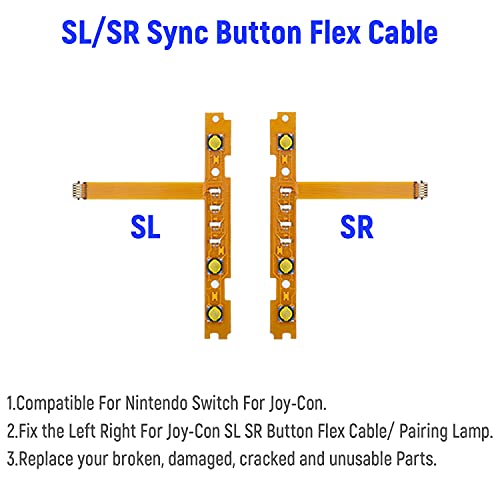 Mcbazel 18 en 1 Kit de Reparación de Repuesto para NS Switch Joy-Con con kit de Destornilladores, Joysticks Analógicos 3D izquierdo-derecho, Bloqueo de hebilla Estuche de accesorios