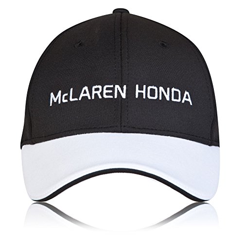 McLaren F1 Hombre Honda Official Team Cap, Hombre, Color Negro/Blanco, tamaño Talla única