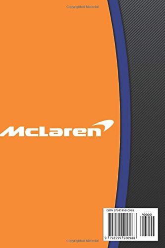 Mclaren F1 Team Logo Notebook: (110 Pages, Lined, 6 x 9)