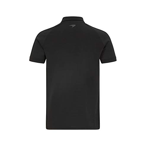 McLaren - Mercancía Oficial de Fórmula 1 2021 Colección - Hombre - Tech Polo - Manga Corta - Negro - L