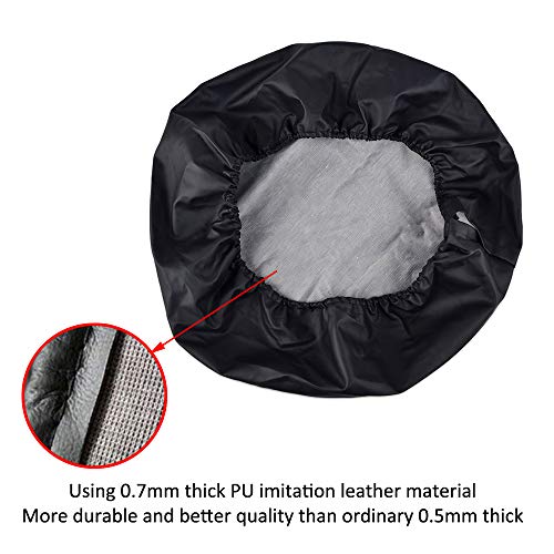 Mdurian 13" pulgadas Cubierta de llanta de refacción Cubierta neumático diámetros (55cm-58cm/22"-23") remolque coche PVC impermeable a prueba de polvo protección