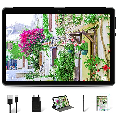 MEBERRY Tablet 10 Pulgadas HD IPS Ultra Rápido Android 10 Pro 8-núcleos 1.6Ghz Tableta 128GB Expandible - Certificación Google GMS - 8000mAh | WI-FI | Bluetooth | GPS(5.0+8.0MP Cámara), Gris
