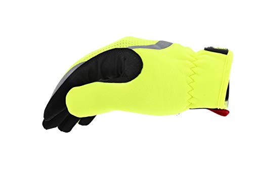 Mechanix Wear - Guantes Hi-Viz FastFit (Grande, Amarillo Fluorescente)