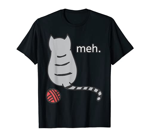 Meh Kitten IT Depends Geeks Nerd Kitty Programador Coder Camiseta