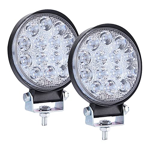 MEILIJIE XIAOXU MIN Barra De Luz LED 2pcs 4pcs 4 Pulgadas 140w 14000lm Foco Redondo POD Off Off Fog Fog DRINGE Techo Barra Ajuste para Jeep, SUV Camión, Cazadores (Color : Black)