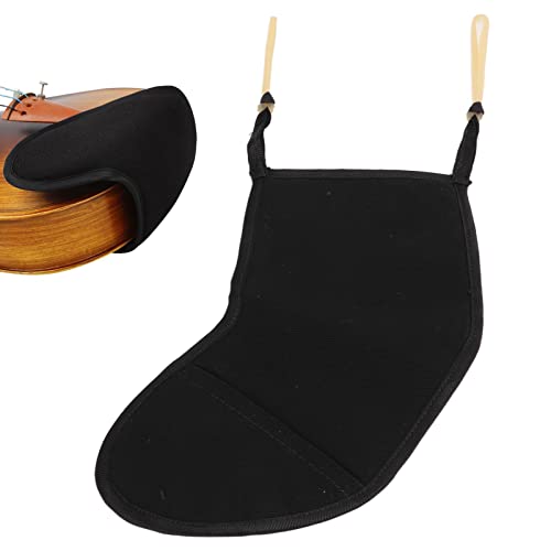 Mentonera para Violín, Mentonera Negra para Violines Descansa Pad Cotton Premium para Violín 3/4 4/4