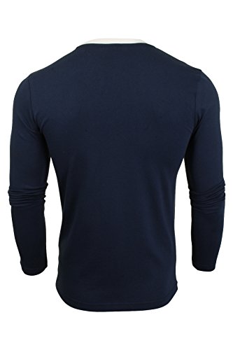 Merc of London Fight T-Shirt Camiseta, Azul Marino, L para Hombre