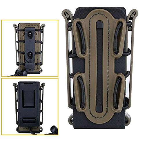 MEROURII Molle Revista Bolsa, 9mm Estuche revistas Estuche revistas Tactical Soft Shell Molle con Tension mag Ajustable