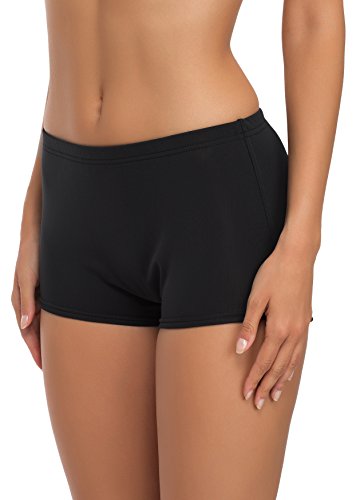 Merry Style Shorts Bañadores Deportivos Trajes de Baño Mujer Modelo L23L1 (Negro (9240), 46)