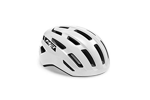 MET Casco MEILES MIPS Brillo/L 58-61, Adultos Unisex, Blanco (Blanco), m-l