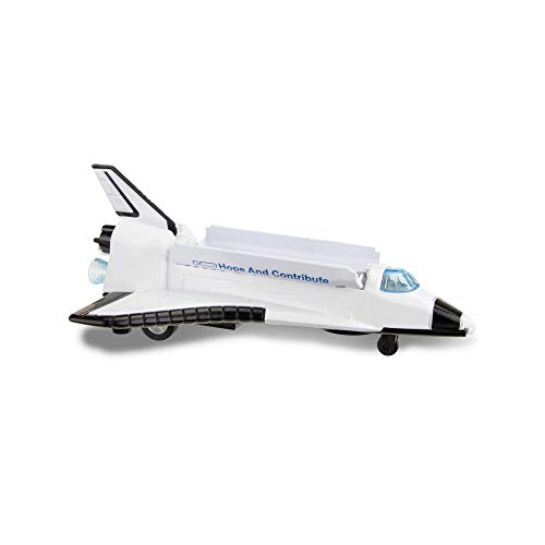 Metal Space Shuttle Pull Back +L-S No Aplica Modelos a Escala, Multicolor (12051A)