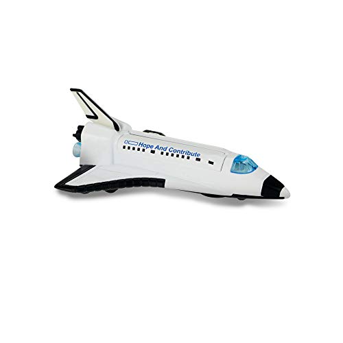 Metal Space Shuttle Pull Back +L-S No Aplica Modelos a Escala, Multicolor (12051A)
