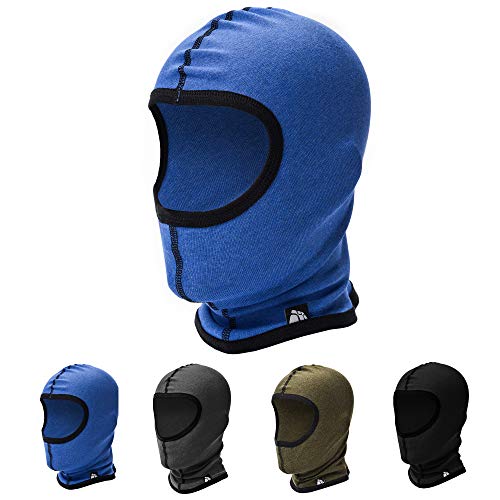 meteor Pasamontañas Balaclava Termico para Invierno Ciclismo Moto Deporte Ski Esquí Senderismo Snowboard al Aire Libre para Hombre Mujer Proteger Cuello y Cara Tamaño Universal (M/L, Azul)