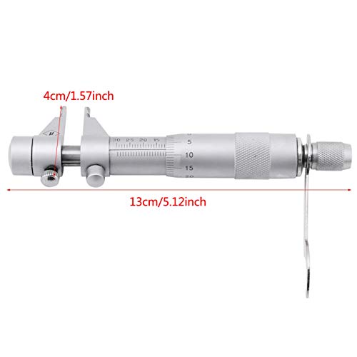 Micrómetro interior, micrómetro interior Orificio del orificio Diámetro interno Medidor de calibre 5‑30 mm Rango 0.01 mm Precisión, lectura repetible, para diversas medidas de tamaño interno