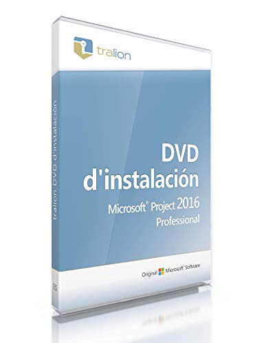 Microsoft® Project 2016 Professional - incluye DVD de Tralion, incluye documentos de licencia, auditoría segura