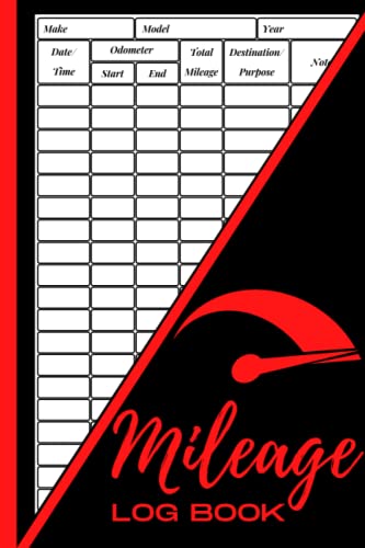 mileage log book: millage log/vehicle tracker/mileage log book for car/mileage log book for taxes/milege log book/car tracker/milage log books/log ... logger for taxes/mileage booklet/6*9 inch