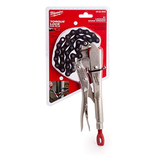 Milwaukee 48 – 22 3542 bloqueo cadena llave 9 pulgadas – Plata