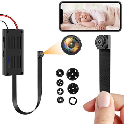 Mini cámara espía, 4K / 1080P HD WiFi Cámara Oculta Cámara inalámbrica portátil DIY Nanny cámara con detección de Movimiento Las cámaras de vigilancia