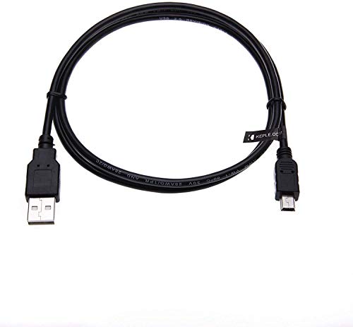 Mini USB Cable 5m Cargador Compatible con Garmin Nuvi 42/52 / 52LM / 54LM / 55LM / 57LM / 67LM / 68LM / 860, Garmin GPS Edge 200, 500, 510, 605, 705, 800, 810 | Sat Nav GPS Navegación Coche Dirigir