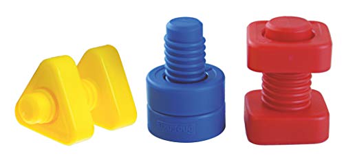 Miniland- Juego para Enroscar: Tornillos Y Tuercas, Multicolor, Talla Única (SI-M31721)