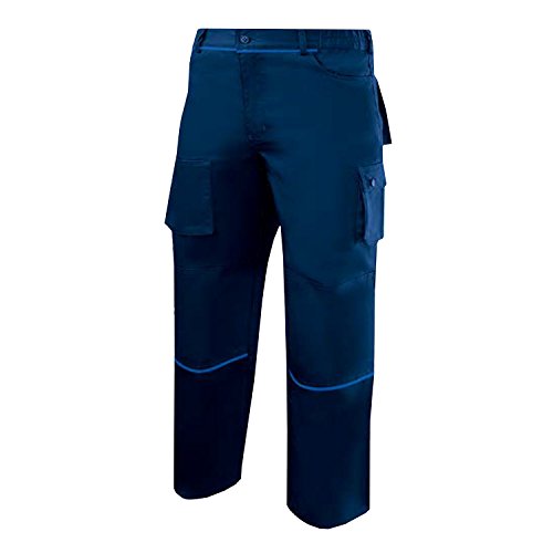 MISEMIYA - PANTALÓN DE Trabajo MULTIBOLSILLO Uniforme Laboral Industrial Fontanero ALBAÑIL Taller MECÁNICORef.888-44, Azul Marino