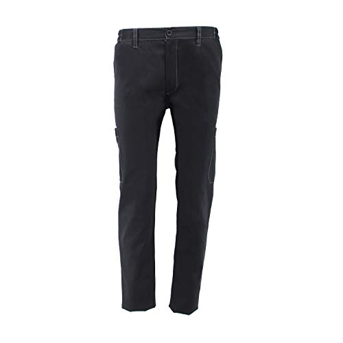 MISEMIYA - PANTALÓN DE Trabajo MULTIBOLSILLO Uniforme Laboral Industrial Taller MECÁNICO TÉCNICO Fontanero ALBAÑIL Ref.8871 - M, Negro