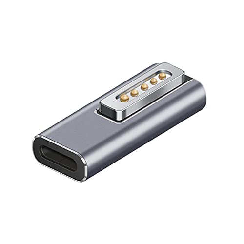 Misis Adaptador magnético USB C, conversión de Carga Tipo C a Magsafe2 Adaptador USB Tipo C Interfaz Hembra a Adaptador magnético Compatible con PD de Carga rápida Steadfast