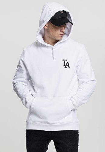 Mister Tee LA Hoody Sudadera con Capucha, Blanco, Medium para Hombre