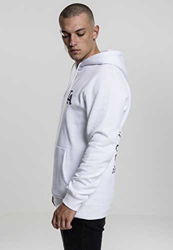 Mister Tee LA Hoody Sudadera con Capucha, Blanco, Medium para Hombre