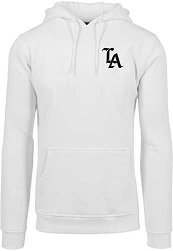 Mister Tee LA Hoody Sudadera con Capucha, Blanco, Medium para Hombre