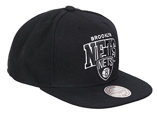 Mitchell & Ness Brooklyn Nets – Gorra Black Up Team Arch – Black/Black negro talla única