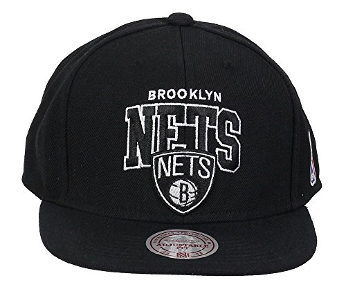 Mitchell & Ness Brooklyn Nets – Gorra Black Up Team Arch – Black/Black negro talla única