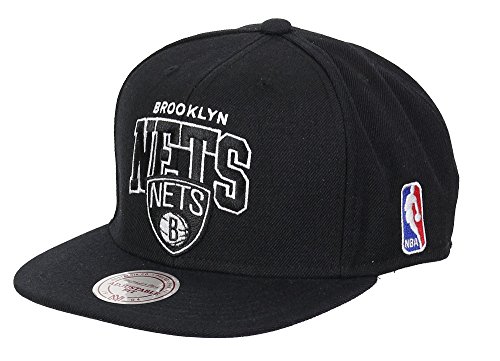 Mitchell & Ness Brooklyn Nets – Gorra Black Up Team Arch – Black/Black negro talla única