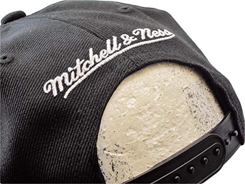 Mitchell & Ness - Gorra, diseño de los Brooklyn Nets de la NBA, color blanco y negro