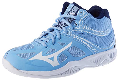 Mizuno Wave Rider 24 Jr, Volleyball Shoe Mujer, Dellarblue/Snowwht/2768c, 38.5 EU