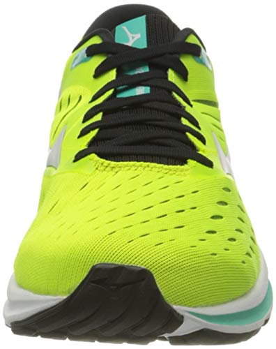 Mizuno Wave Rider 24, Zapatillas Hombre, Syellow/Ncloud/Atlantis, 43 EU