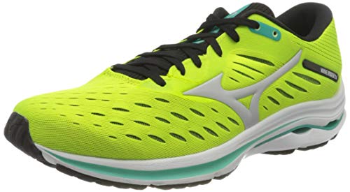 Mizuno Wave Rider 24, Zapatillas Hombre, Syellow/Ncloud/Atlantis, 43 EU