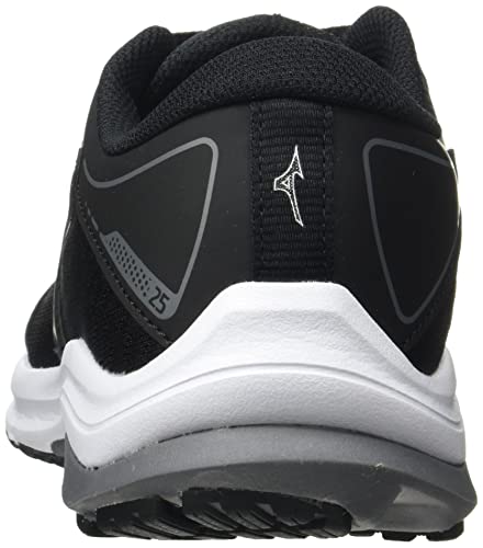 Mizuno Wave Rider 25 Jr, Zapatillas de Running Hombre, Black/MetallicShadow/QShade, 39 EU